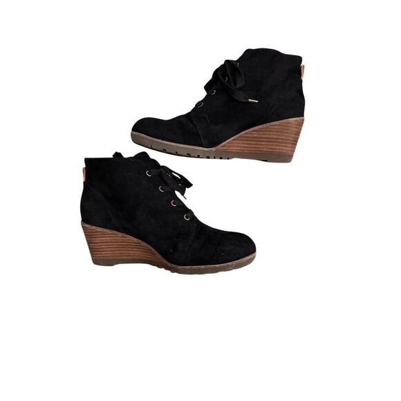 Dr. Scholl's Women's Black Wedge Ankle Bootie Size 8 - Picture 2 of 9